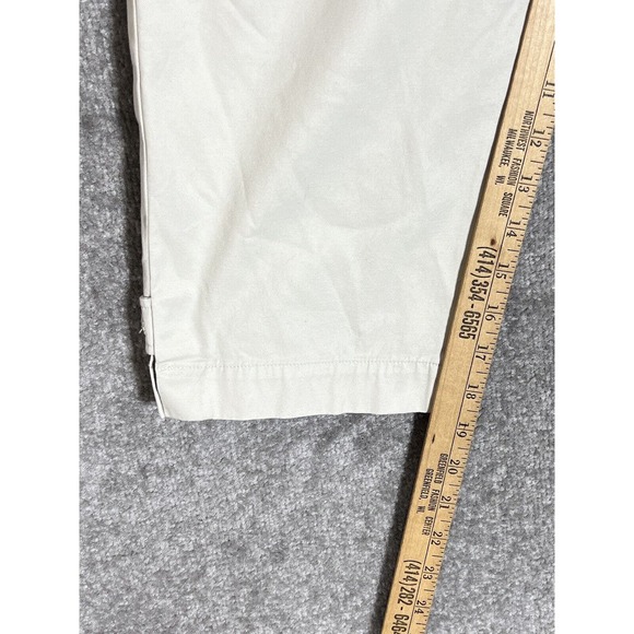 Talbots Petite Perfect Skimmer Capri Pants Womens Size 14P Stretch Beige Pockets - Picture 8 of 9